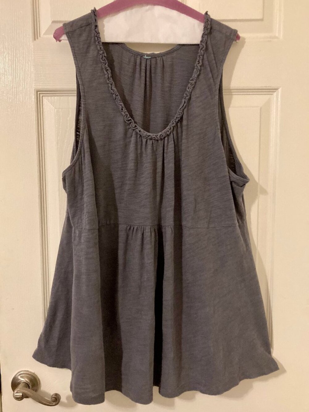 Good Condition, SZ 2X, Layering Tunic Tank, Grey Gray
